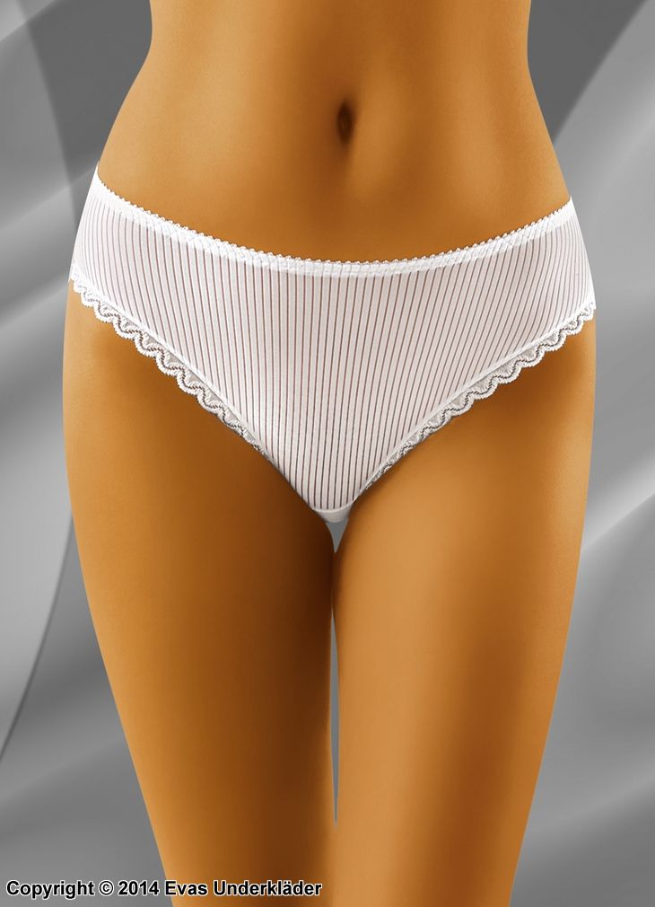 Panty with ridged front